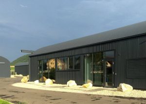 metalen constructie als kantoor